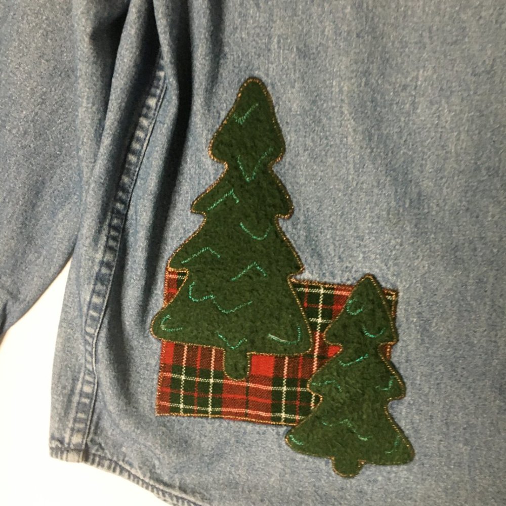 Holiday Denim Shirt Size L - Picture 3 of 6